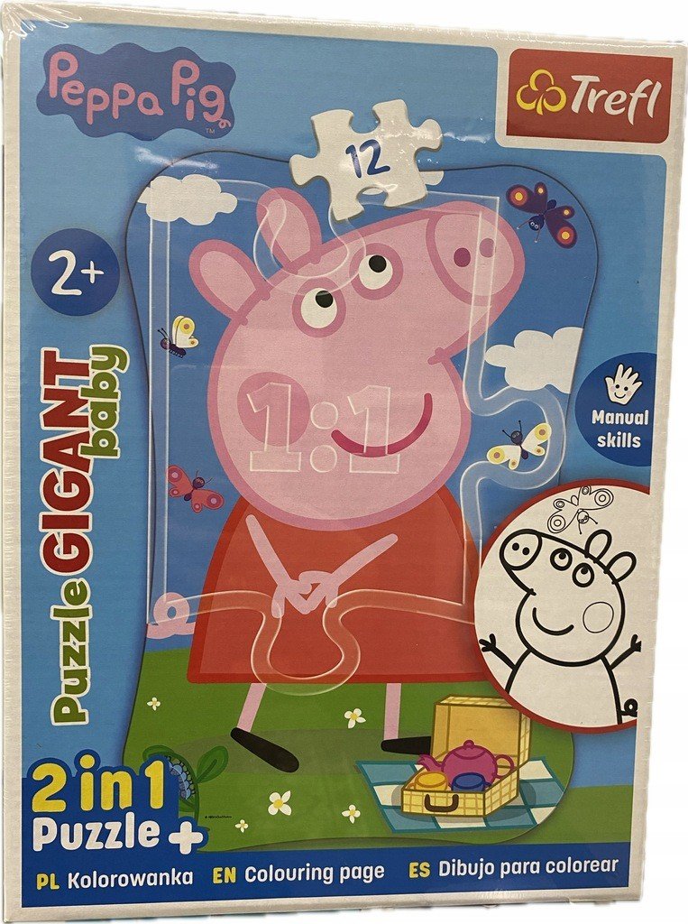 Puzzle TREFL 36 Gigant 48x67 cm - Świnka Peppa - 2w1 !!!! - Pan i Pani ...