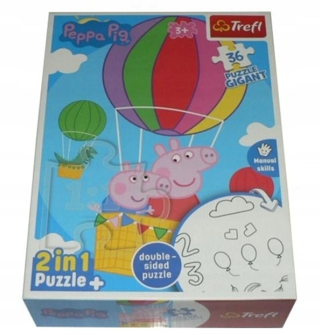 Puzzle TREFL 36 GIGANT 48x67 cm - ŚWINKA PEPPA - 2w1 !!! - Trefl ...
