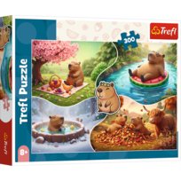 Puzzle, Trefl, Cztery pory roku z kapibarami, 300 el. Trefl