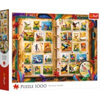 Puzzle, Trefl, Kolekcja znaczków - atlas ptaków, 1000 el.
