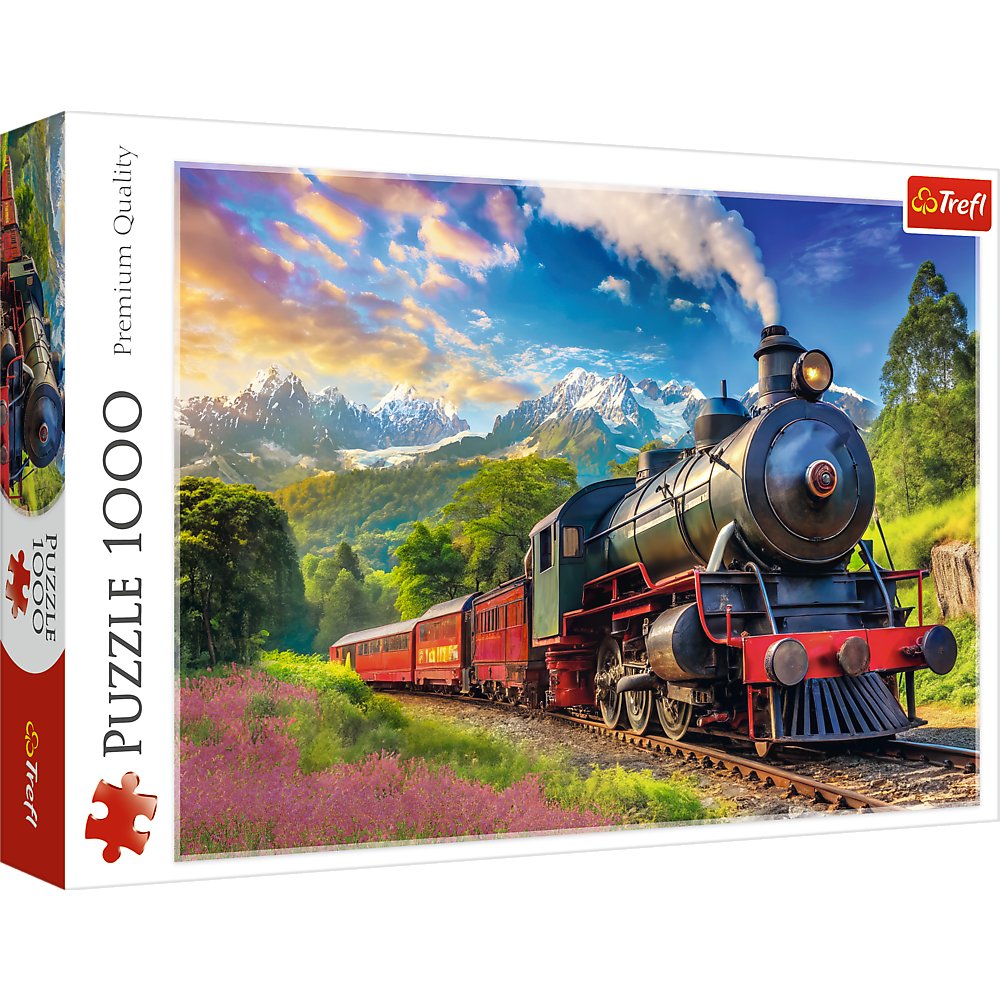 Trefl Puzzle, Trefl, Podróż pociągiem, 1000 el.