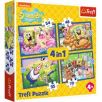 Puzzle, Trefl, Podwodne życie SpongeBoba, 35-48-54-70 el.