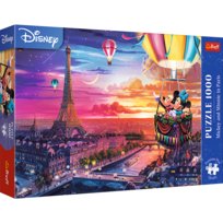 Puzzle, Trefl Premium Plus, Mickey i Minnie w Paryżu, 1000 elementów