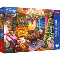 Puzzle, Trefl Premium Plus - Świąteczna chatka Disney, 1000 elementów