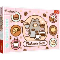 Puzzle, Trefl, Pusheen w kawiarni, 500 el. Trefl