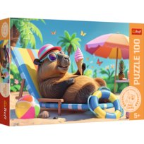 Puzzle, Trefl, Relaks w stylu kapibary - LAUR6/TP, 100 el.
