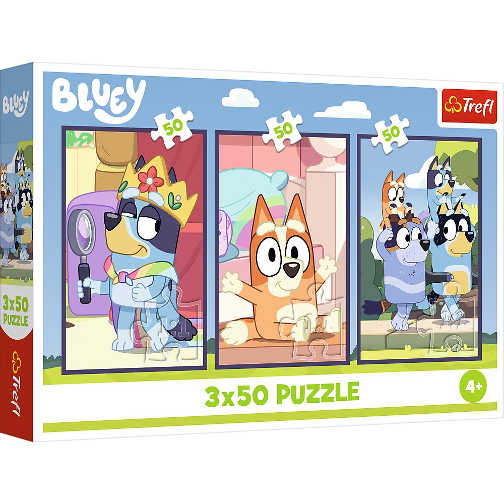 Puzzle, Trefl, Rodzina Bluey, 3x50 el. - Trefl | Sklep EMPIK.COM