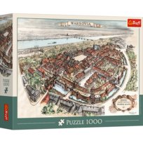 Puzzle, Trefl, Warszawa - Projekt Rekonstrukcji Starego Miasta, 1951, 1000 el. Trefl