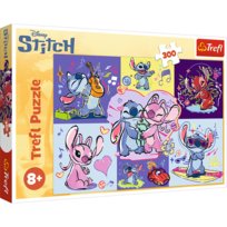 Puzzle, Trefl, Zakręcony Stitch, 300 el. Trefl