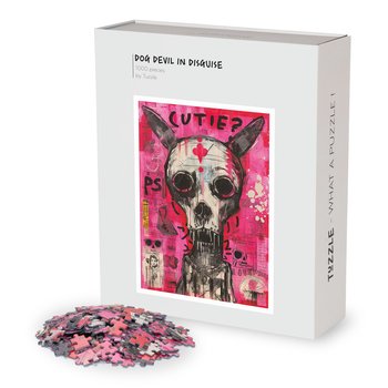 Puzzle - Tuzzle - Demon w psiej skórze 1000 elementów, 50x70cm, kolekcja AI & I - Tuzzle