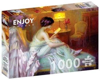 Puzzle, Wieczorne czytanie, Delphin Enjolras, 1000 el.  - Enjoy