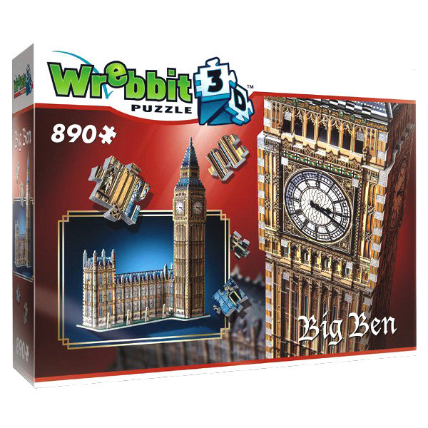 Puzzle, Wrebbit 3D, Big Ben, 890 el.