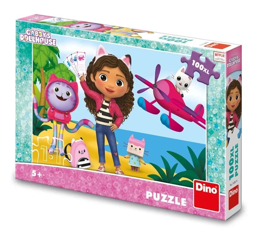 Puzzle XL Koci Domek Gabi 100 elementów idealne dla dzieci 5+ - Dino ...