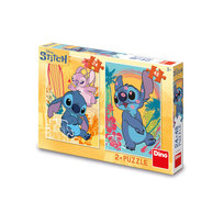Puzzle ze Stitchem 2 układanki 24 i 48 elementów Zakochany Stitch dla ...