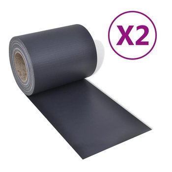 PVC Osłona Ogrodowa 70m x 0,19m, Ciemnoszary - Zakito Europe