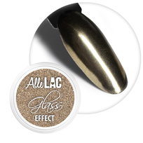 Pyłek lustrzany efekt do zdobień paznokci Glass Effect AlleLac Golden Nr 1 AlleLac