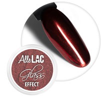 Pyłek lustrzany efekt do zdobień paznokci Glass Effect AlleLac Red Nr 3 AlleLac