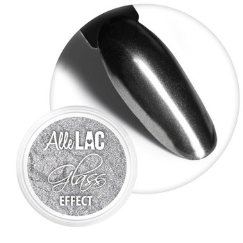 Pyłek lustrzany efekt do zdobień paznokci Glass Effect AlleLac Silver Nr 2 - AlleLac