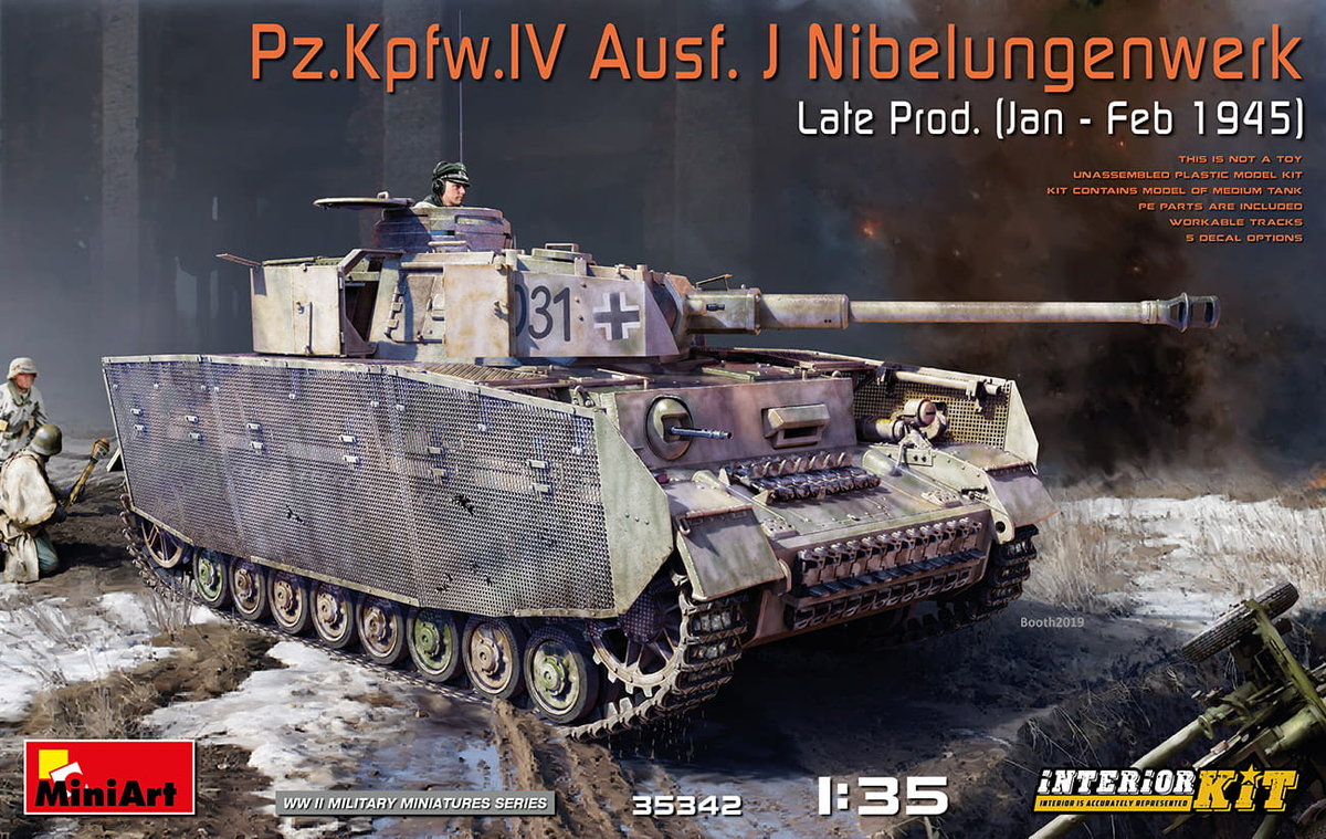 Фото - Збірна модель MiniArt Pz.Kpfw.IV Ausf. J Nibelungenwerk 1:35  35342 