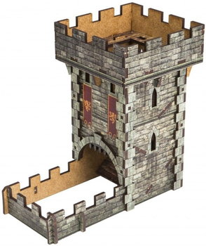 Q-workshop, Wieża Dice Tower Medieval, 16x7.5x16.5 cm - Q-WORKSHOP