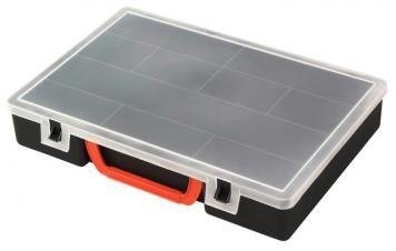 Qbrick System, Pudełko plastikowe 460*325*80Mm, 16 Przegród