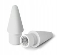 Qiktech Końcówka Rysik Tip Końcówki Do Rysowania Dla Apple Pencil Tip 1 2 Do Ipad (Biały)