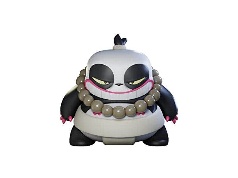 QMx Ozeki Panda Qrew Art Vinyl Figur – Stylisches Schwarz-Weiß-Design | Sammlerstück