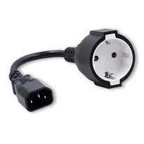 Qoltec Adapter Iec 320 C14/ Schuko 0.15M Qoltec