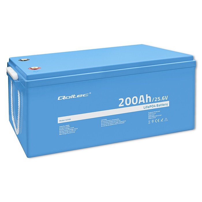 Zdjęcia - Bateria / akumulator Qoltec Akumulator LiFePO4 Litowo-Żelazowo-Fosforanowy 25.6V 200Ah BMS 