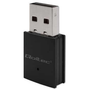 Qoltec Bezprzewodowy Ultra szybki mini adapter WiFi Standard AC BT 4.0 USB 2.0 600Mbps - Qoltec