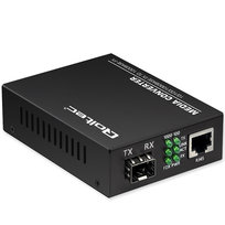 Qoltec Dwukierunkowy Media Konwerter SWITCH Ethernet 1x RJ45 1x SFP| 1000Mb/s | 5V Qoltec