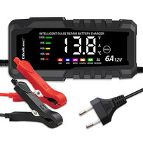 Qoltec Inteligentna mikroprocesorowa ładowarka 12V 6A | Prostownik z funkcją naprawy do akumulatora AGM GEL LiFePO4 | LCD Inna marka