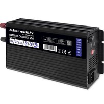 Qoltec Inteligentna profesjonalna ładowarka Monolith do akumulatorów LiFePO4 AGM GEL SLA | 40A | 12V Qoltec
