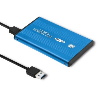 Qoltec Obudowa/kieszeń do dysków HDD/SSD 2.5" SATA3 | USB 3.0 | Niebieski - Qoltec