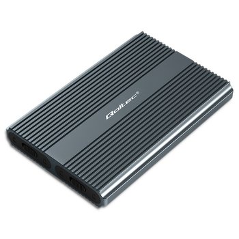 Qoltec Obudowa | kieszeń na dysk M.2 SSD | SATA | NVMe | USB-C | DUAL 2 x 2TB - Qoltec