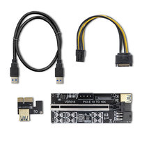 Qoltec Riser Pci-E 1X - 16X Usb 3.0 Ver. 018 Sata/ Pci-E 6 Pin Qoltec