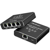 Qoltec Rozdzielacz Splitter Ethernet mini SWITCH 1x4 RJ45 | 1000Mb/s | USB-C | Aluminium Qoltec