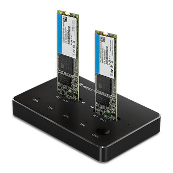 Qoltec Stacja dokująca dysków 2x SSD M.2 SATA NGFF USB typ C - Qoltec
