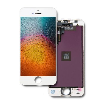 Qoltec Wyświetlacz dotykowy LCD do iPhone 5S/SE | ramka biała - Qoltec