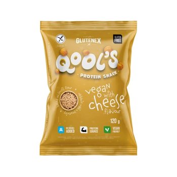 Qool`s snacki proteinowe - wegańskie o smaku sera 120g Glutenex - GLUTENEX