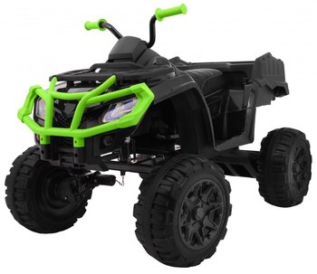Quad na akumulator dla dzieci XL ATV, Pilot 2.4GHZ Czarno Zielony - RAMIZ