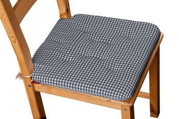 Quadro Siedzisko Olek na krzesło, granatowo biała krateczka (0,5x0,5cm), 42x41x3,5 cm - Dekoria