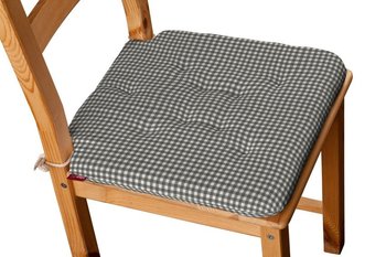 Quadro Siedzisko Olek na krzesło, szaro biała krateczka (0,5x0,5cm), 42x41x3,5 cm - Dekoria