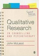 Qualitative Research in Counselling and Psychotherapy - Mcleod John