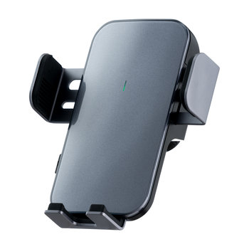 QUALO uchwyt samochodowy do kratki z panelem solarnym czarny QUS-K-PS-01 - TelForceOne S.A.