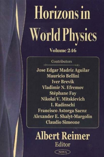 Quantum Cosmology Research Trends. Horizons In World Physics ...