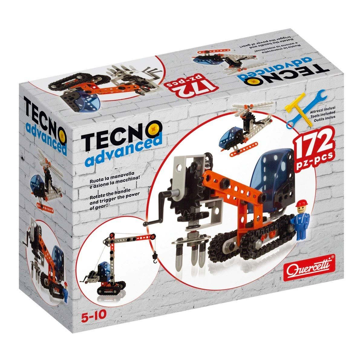 Quercetti, zestaw konstrukcyjny Tecno Advanced