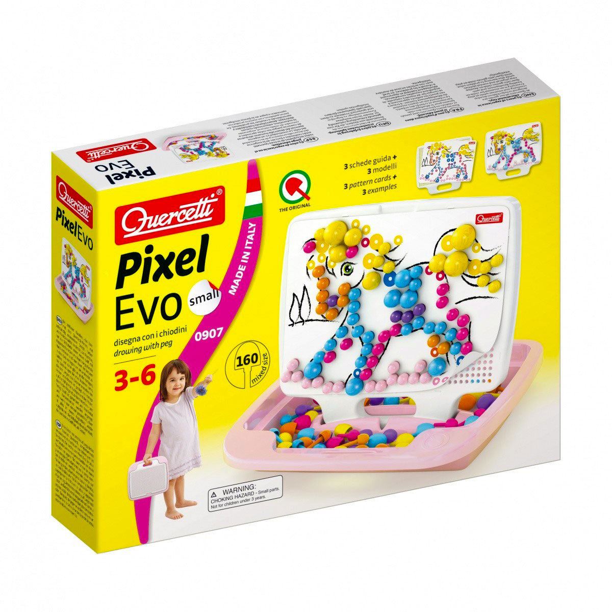 Quercetti, zestaw Mozaika Pixel Evo Girl Small