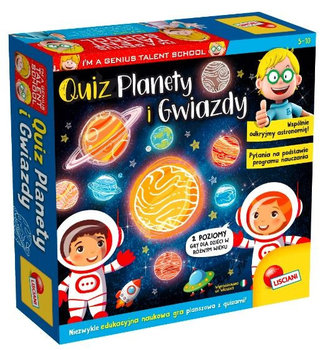 Quiz Planety i gwiazdy gra planszowa Lisciani - Lisciani