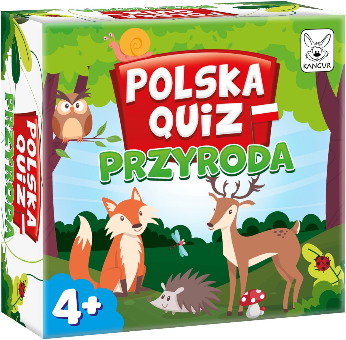 Quiz rysunkowy, polska przyroda, gra planszowa, Kangur
